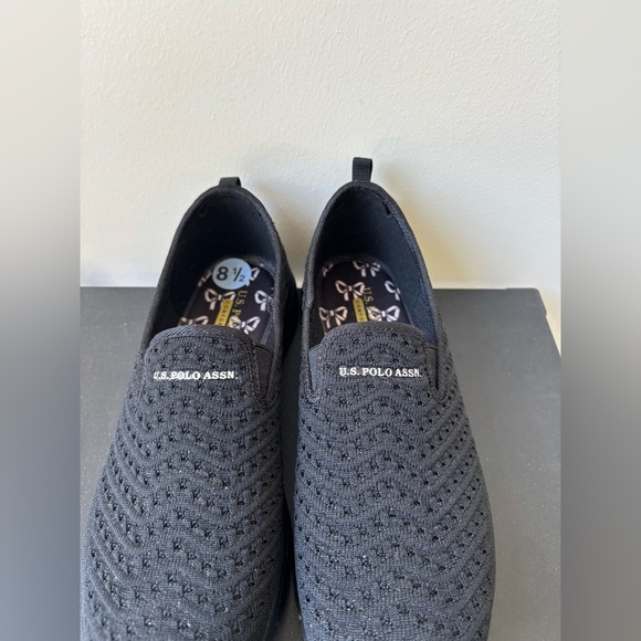 Brand new U.S. Polo Assn. Black Slip-On Shoes Women’s size 8.5 - Picture 5 of 7